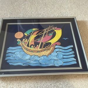 sand hand painting good condition